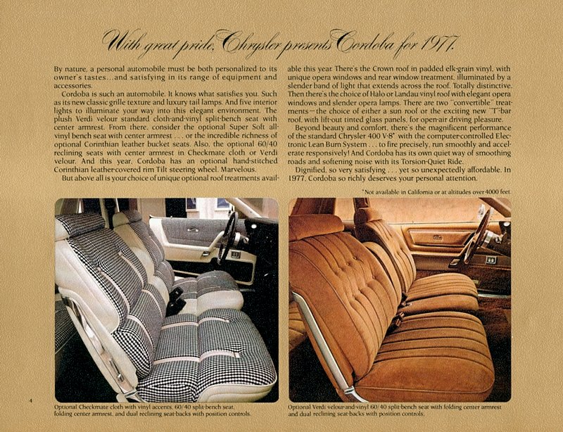 1977 Chrysler Cordoba Brochure Page 7